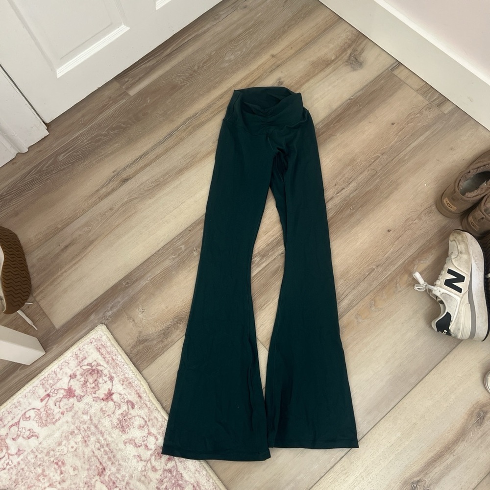 Aerie Dark Green Flare Leggings
